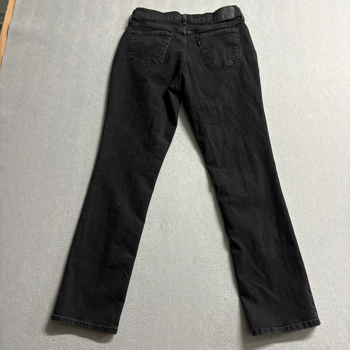 Levi's 505 Straight Fit Womens Jeans Size 27 W27 L30 Black Denim Casual Pant