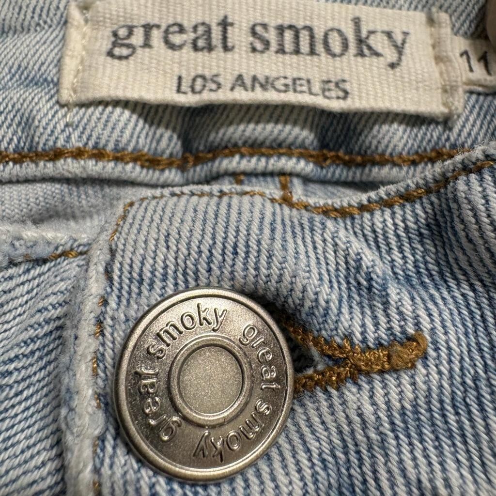 Great Smoky Los Angeles Mom Jeans Womens Size 11 Light Wash High Rise Denim