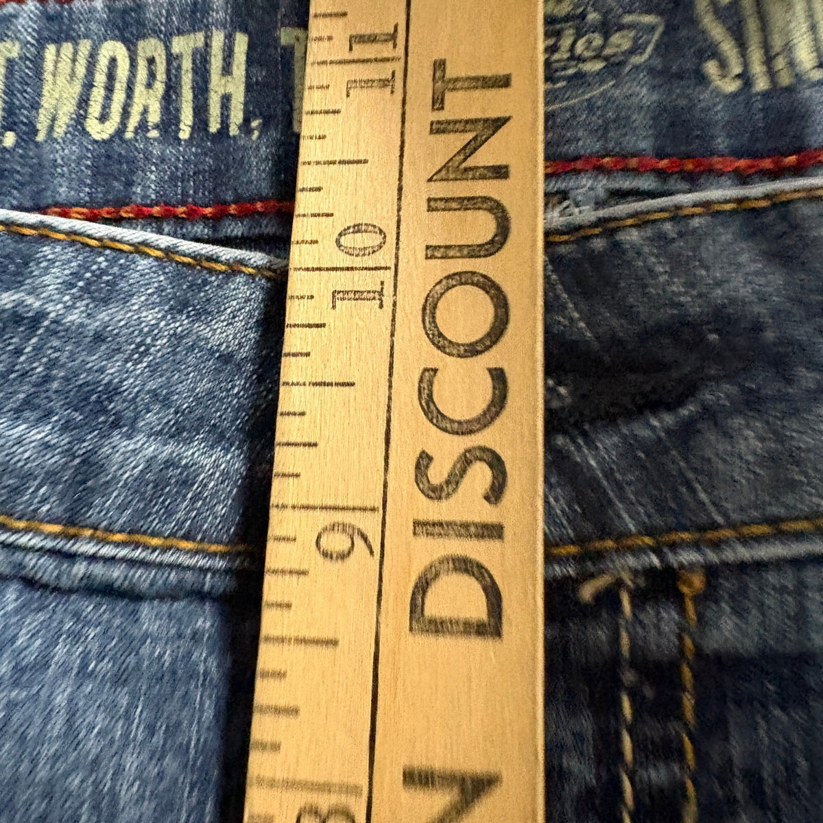 Dickies Mens Jeans Size 36x29 Blue Denim Straight Leg Work Stretch FD635MNG
