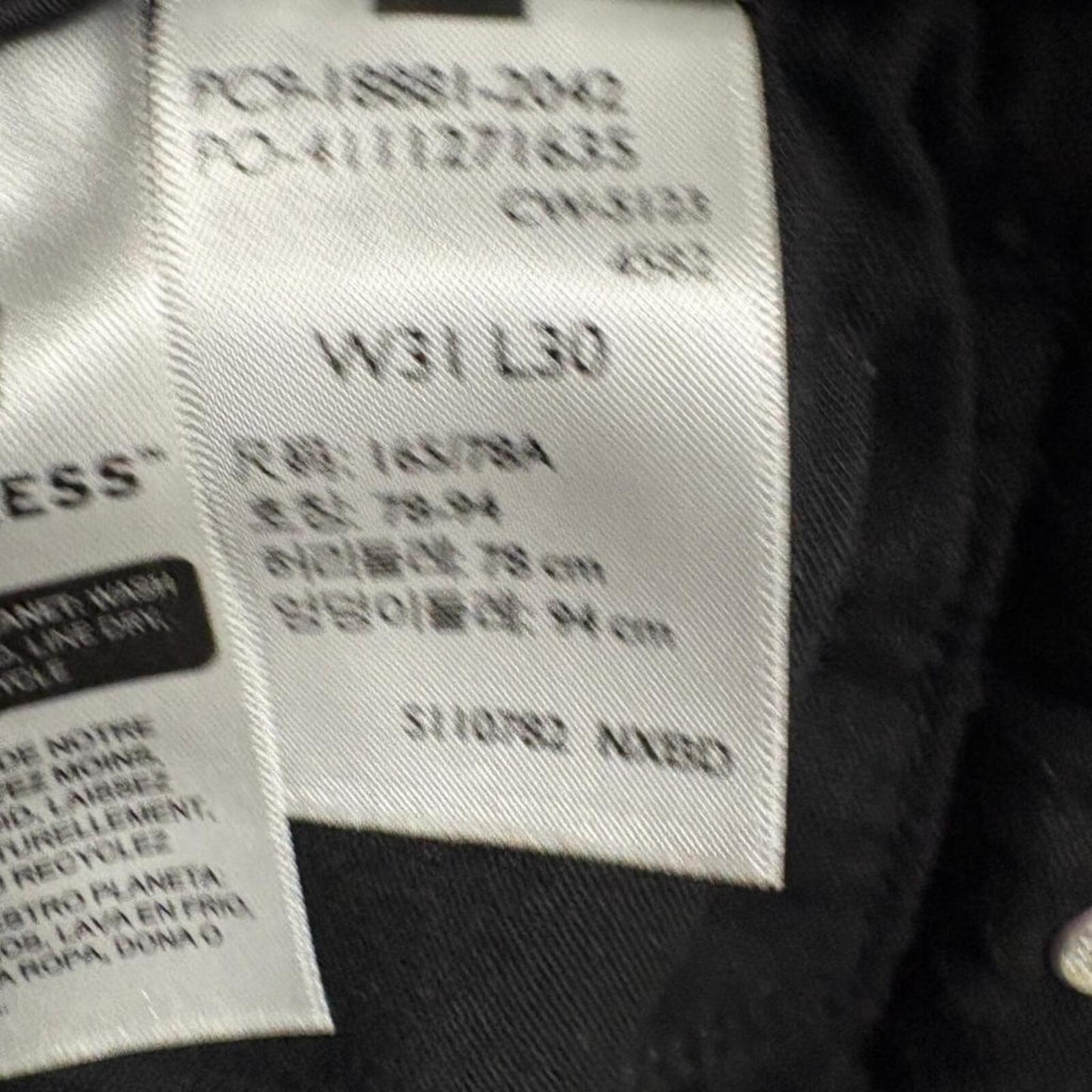 Levis 711 Skinny Jeans Womens 31 W31 L30 Black Denim Stretch WaterLess