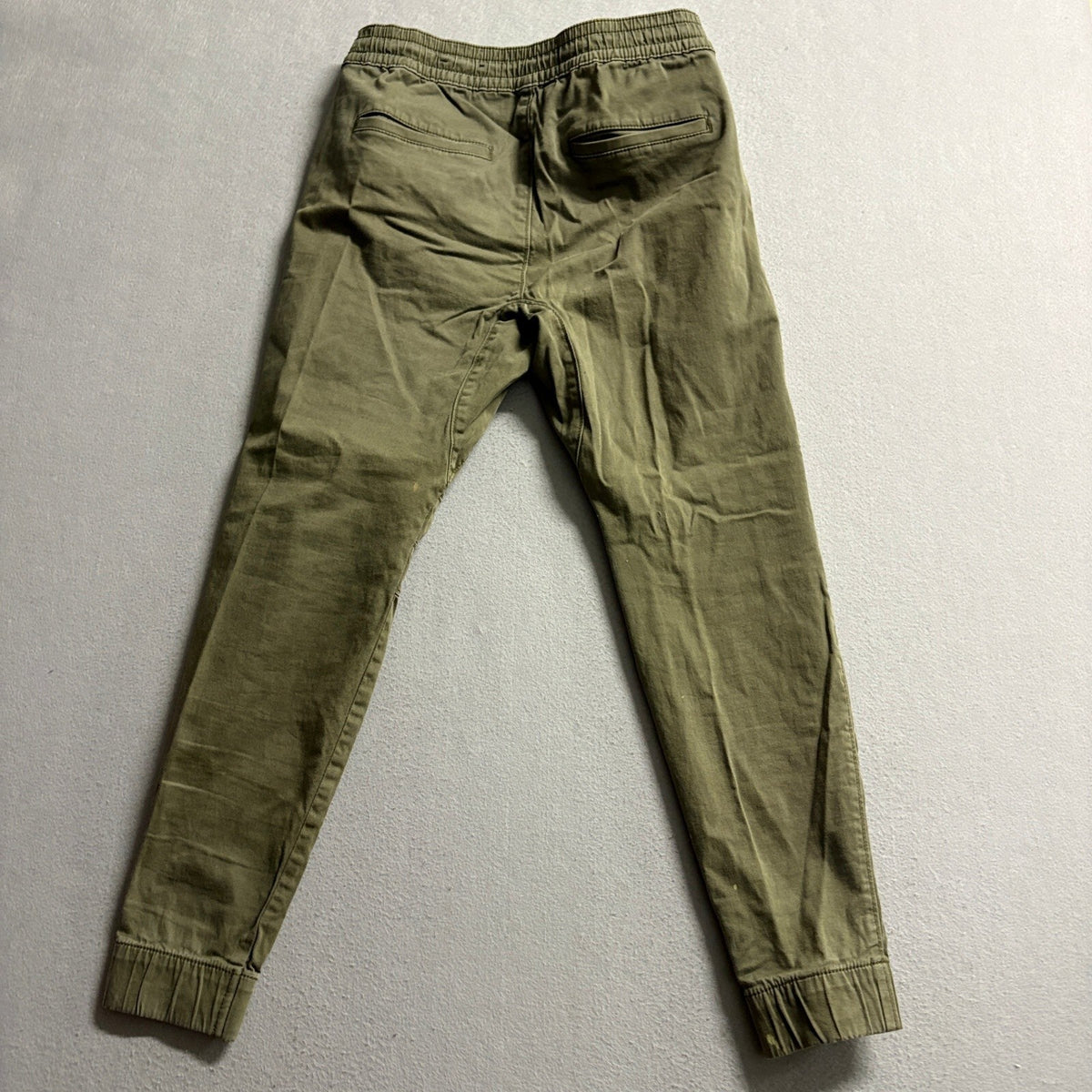 Hollister Advanced Stretch Skinny Jogger Pants Mens XS Olive Green Moto Utility