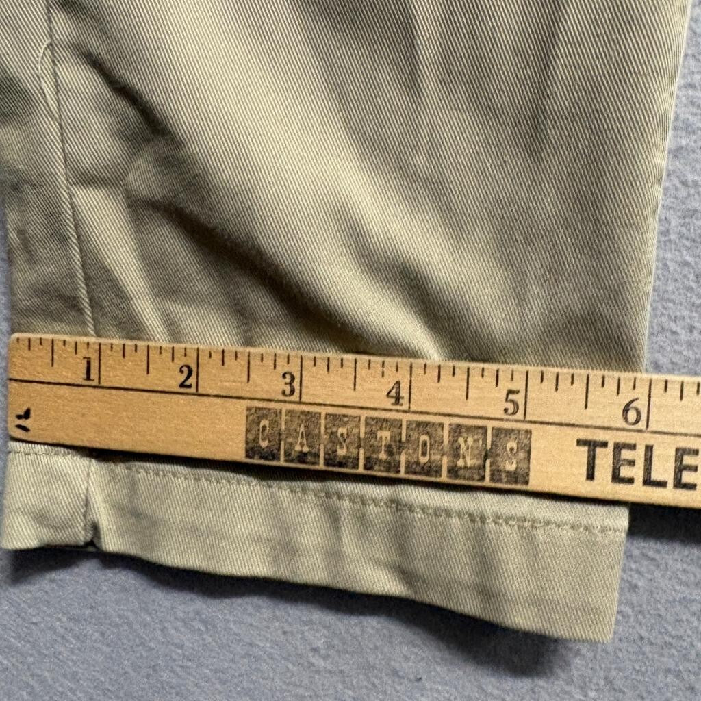 Dickies Girl Crafted for Women Skinny Chino Pants Beige Khaki Size 30x30 Stretch