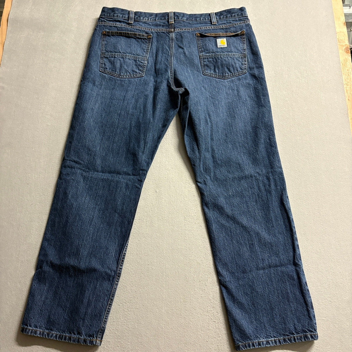 Carhartt Jeans Mens 40x32 Relaxed Fit Medium Blue Denim Workwear 105119