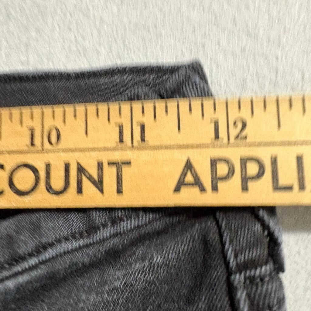 Everlane The Authentic Stretch Slim Bootcut Jeans Womens 24 Black Denim High