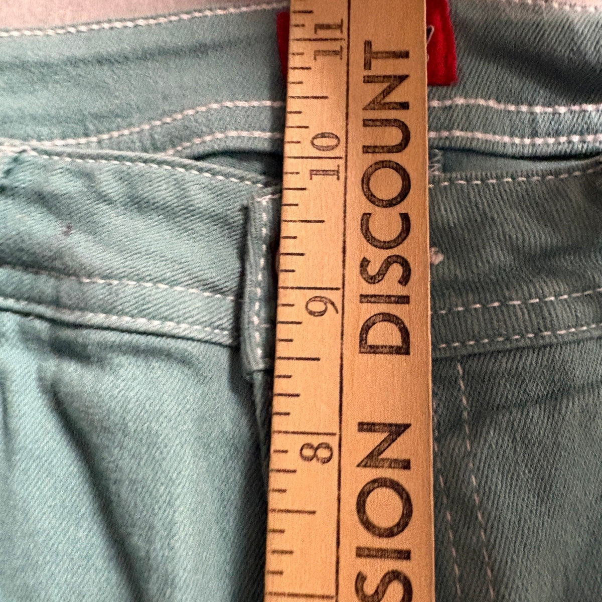 Dickies Carpenter Jeans Mens 28x33 Green Denim Utility Work Pants