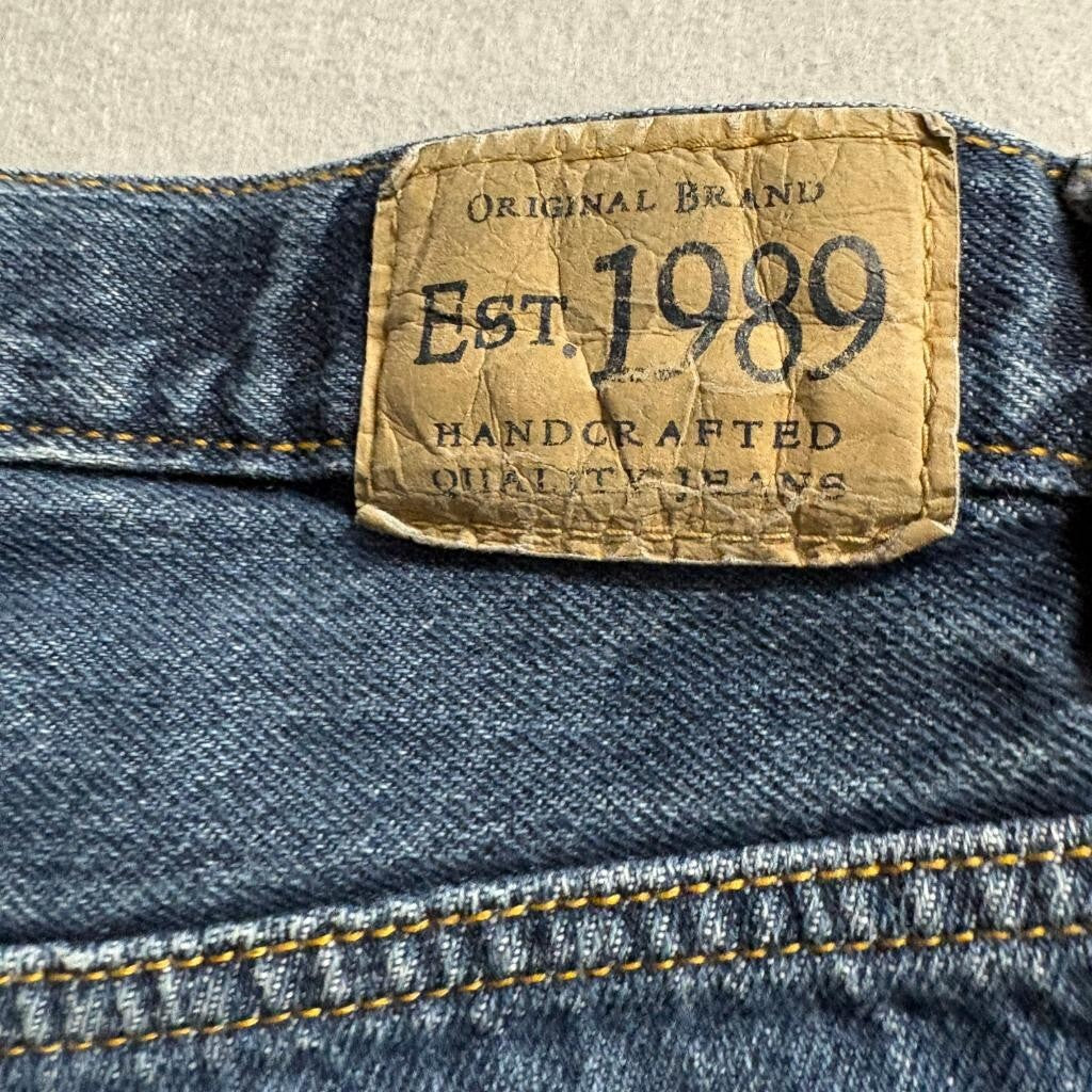 The Childrens Place Boys Straight Jeans Size 10 Blue Denim Adjustable Waist