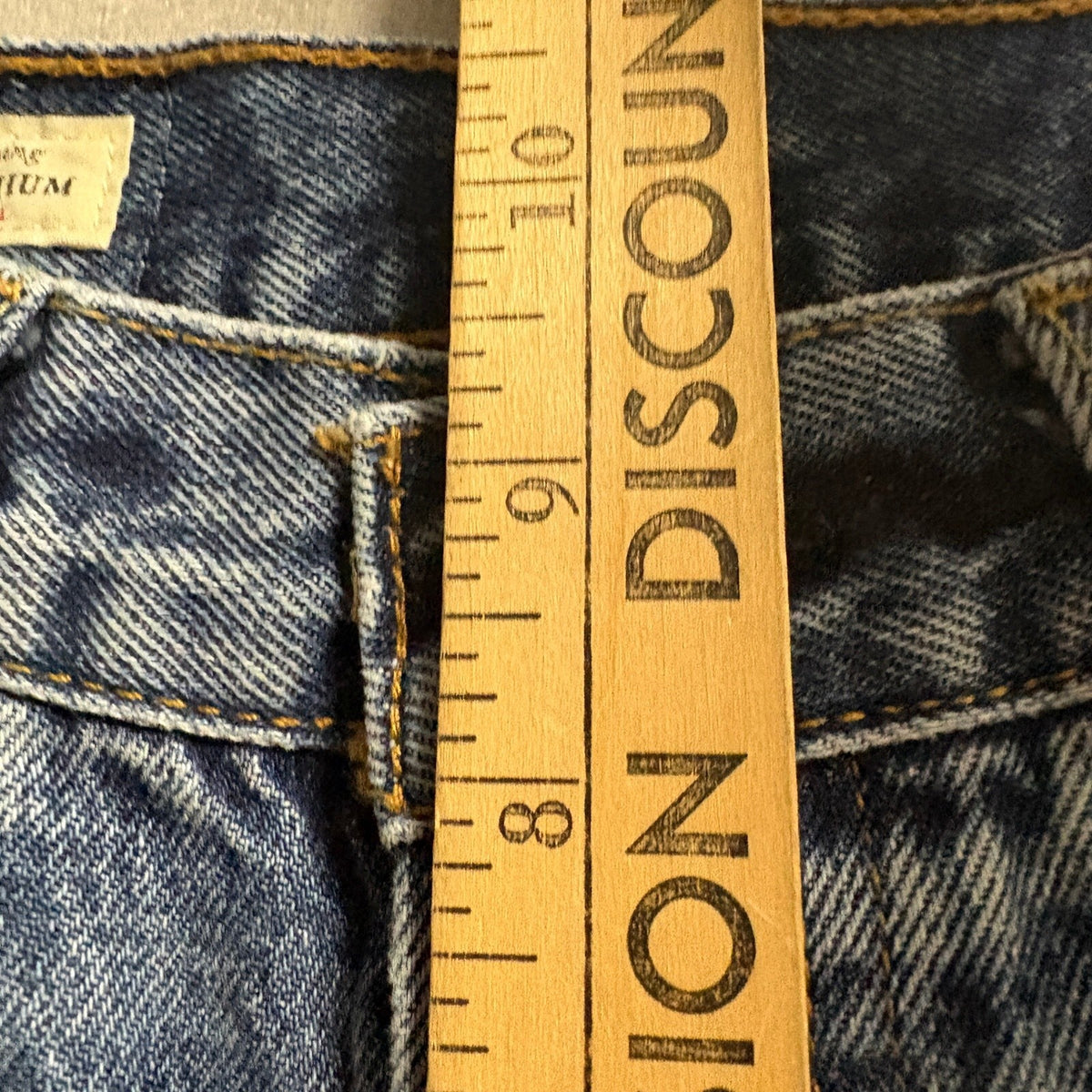 Levis Premium 501 Original Fit Jeans Womens W23 L28 Blue Denim Straight Leg High
