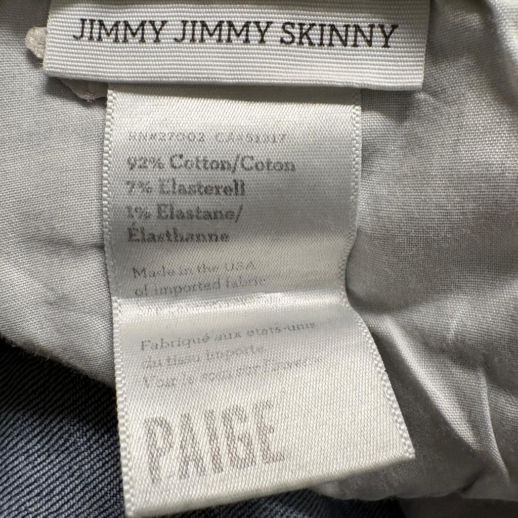 Paige Jimmy Jimmy Skinny Jeans Womens Size 28 Medium Wash Blue Denim Stretch