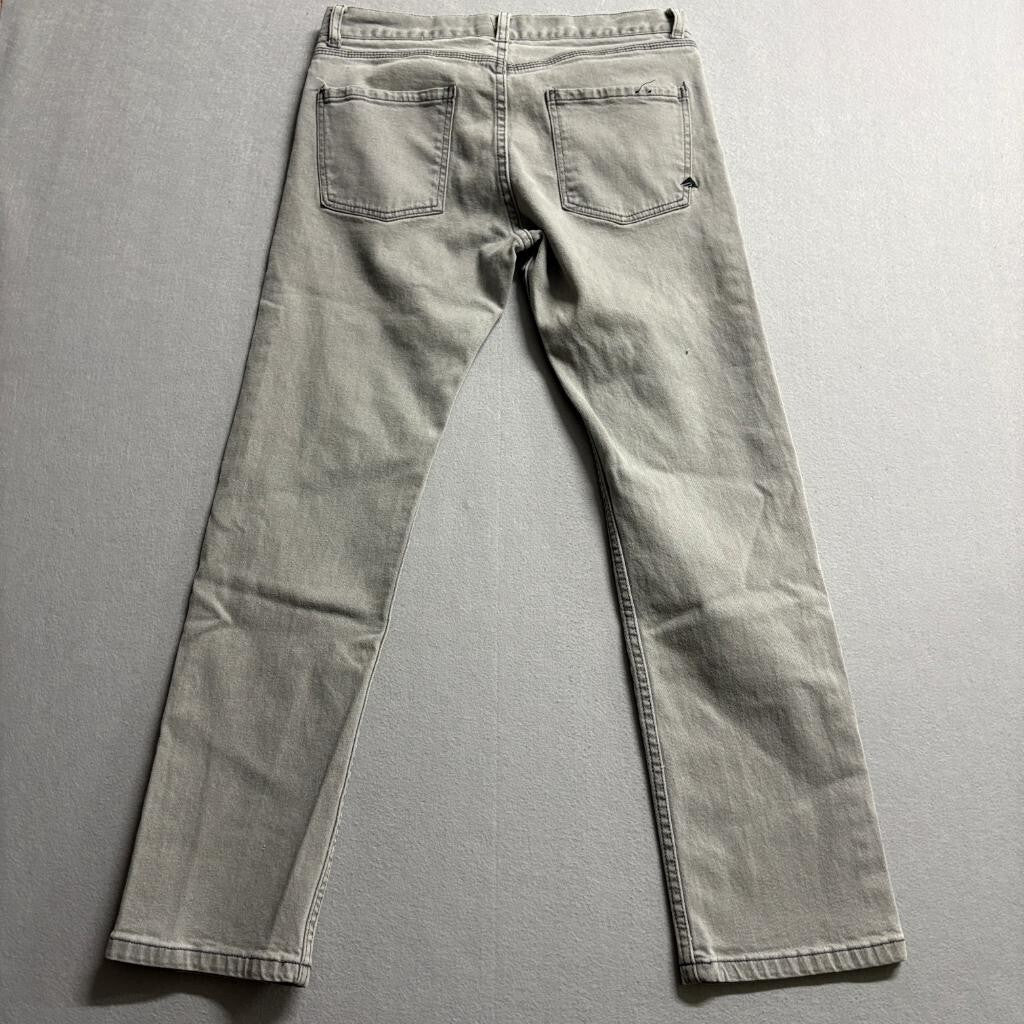Emerica Prohibit Slim Mens Jeans Size 30x30 Gray Denim Skateboard Skate Pants