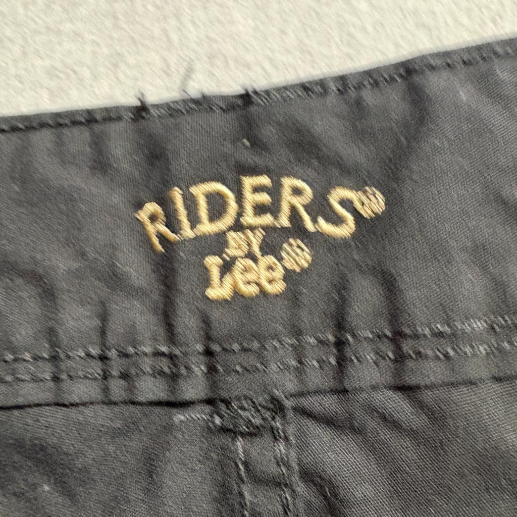 Riders by Lee Womens Cargo Capri Pants Size 12 Black Cotton Crop Utility Jeans