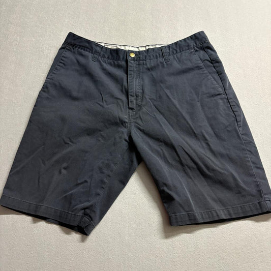 Volcom Frickin Modern Stretch Chino Shorts Mens 36 Black Cotton Blend Skate