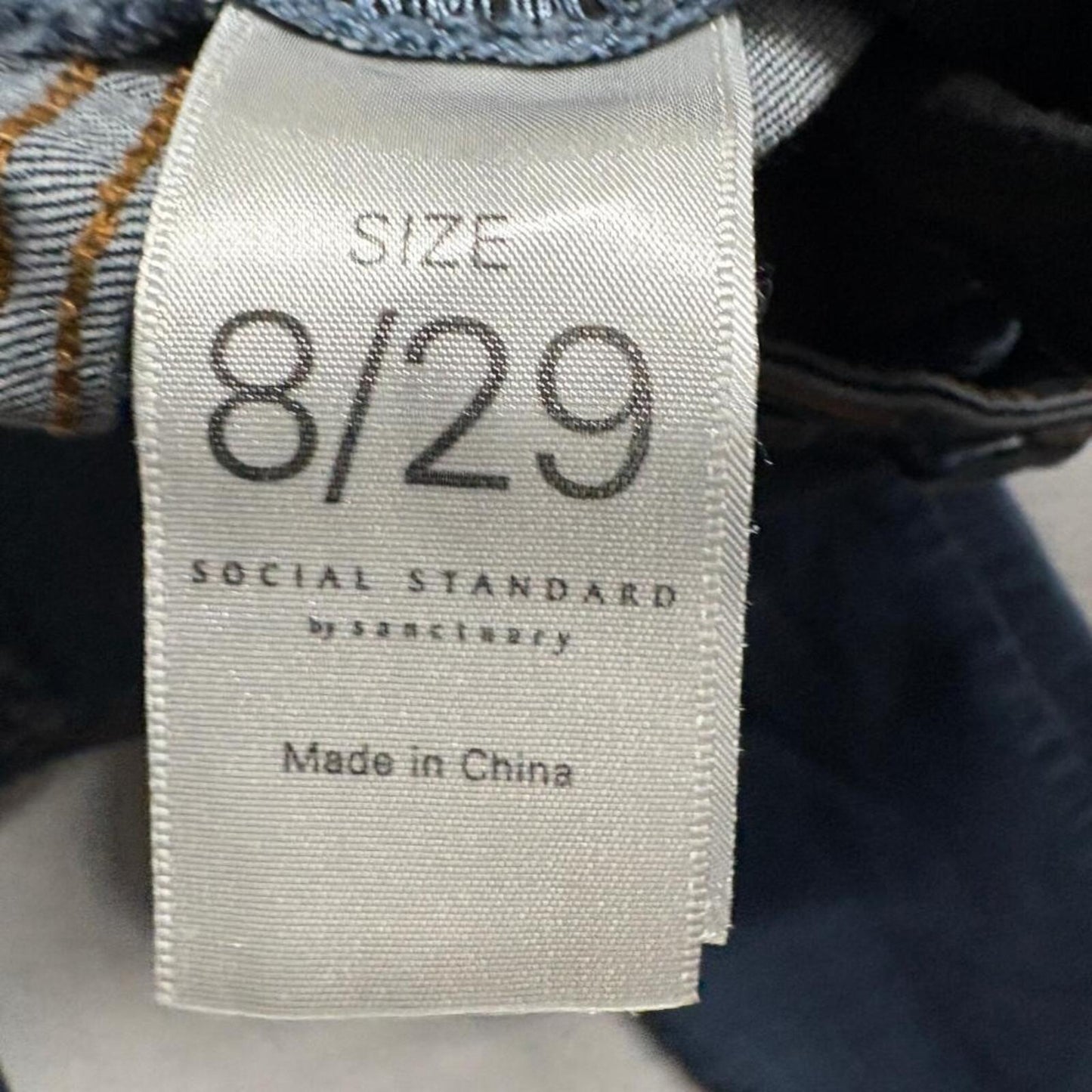 Social Standard by Sanctuary High Rise Skinny Jeans Womens Size 8/29 Blue Denim