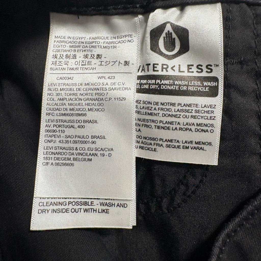 Levi's 711 Skinny Ankle Jeans Womens Size 25 Black Stretch Denim