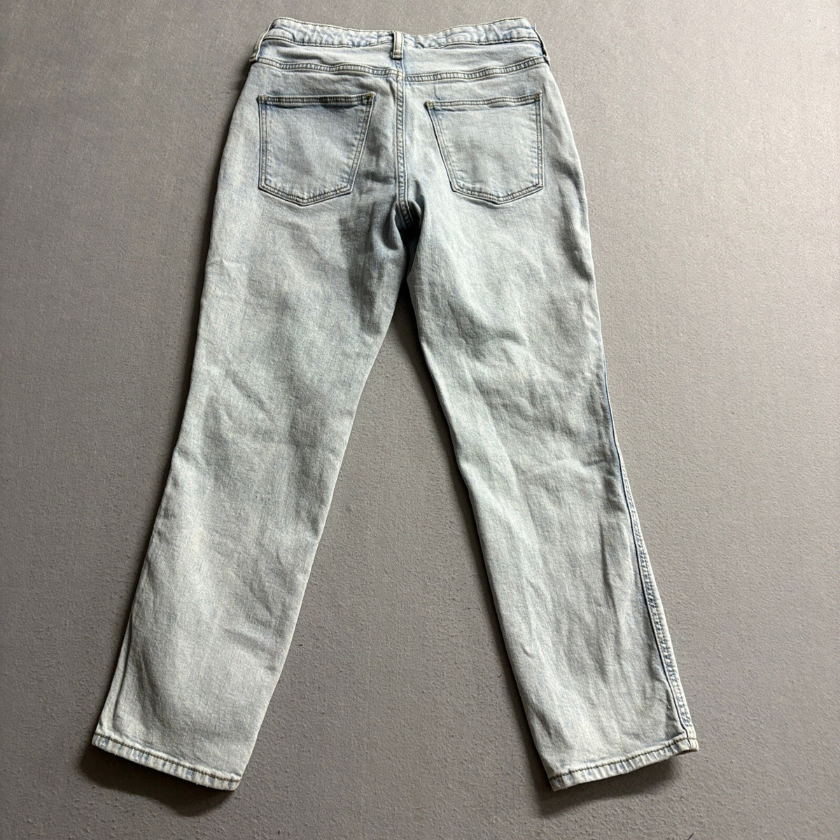 Universal Thread High Rise Slim Straight Jeans Womens 4/27R Light Wash Utility