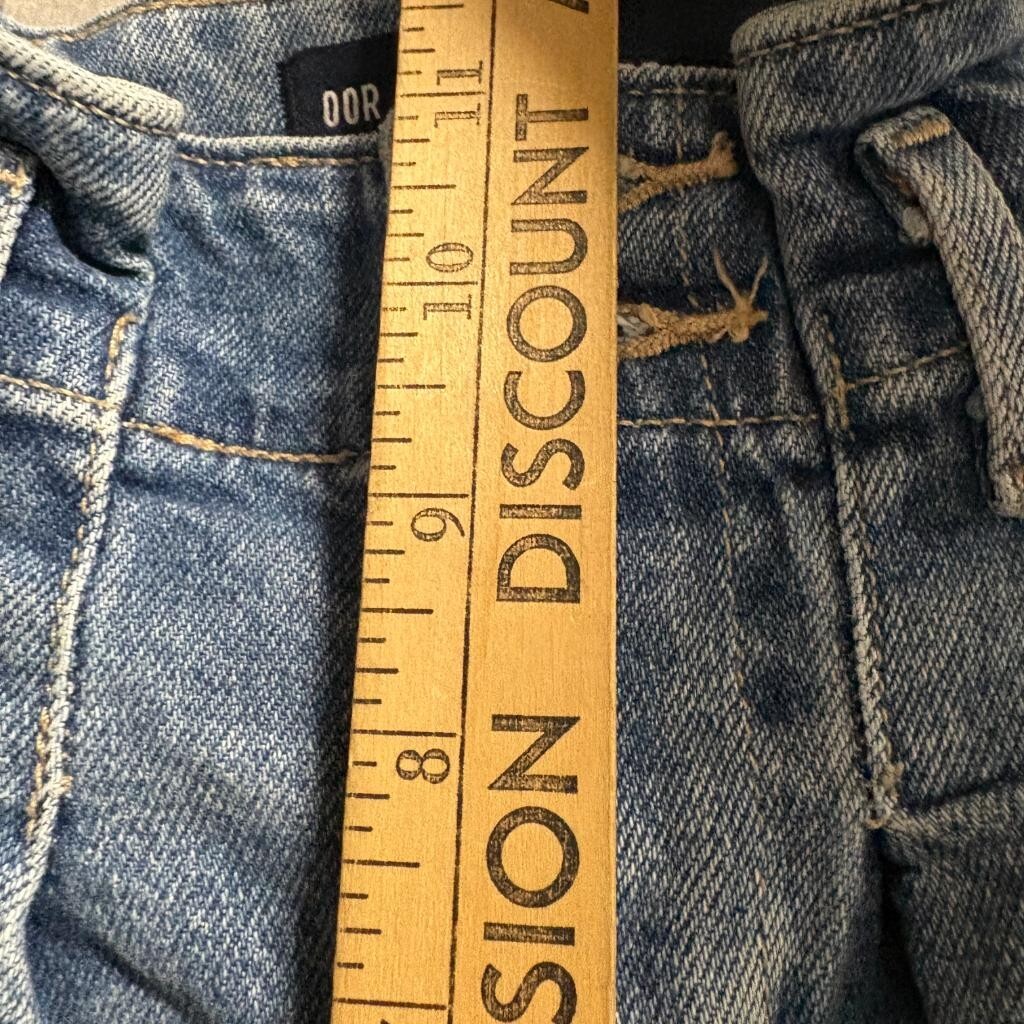 Hollister Curvy Ultra High Rise Mom Jeans Womens 00R W23 L27 Blue Denim Stretch