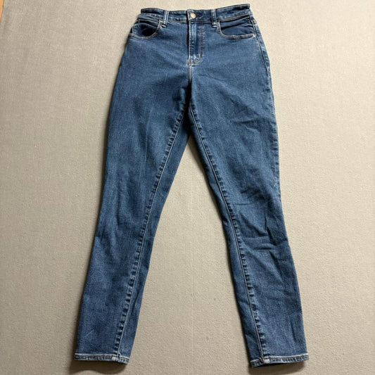 Abercrombie & Fitch Curve Love Super Skinny Ankle High Rise Jeans 26 2L Blue