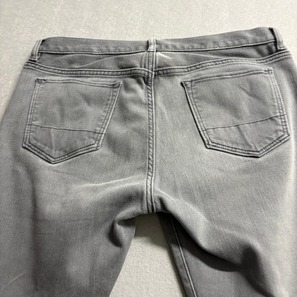 Banana Republic Traveler Jeans Mens 34x32 Gray Slim Straight Stretch Denim