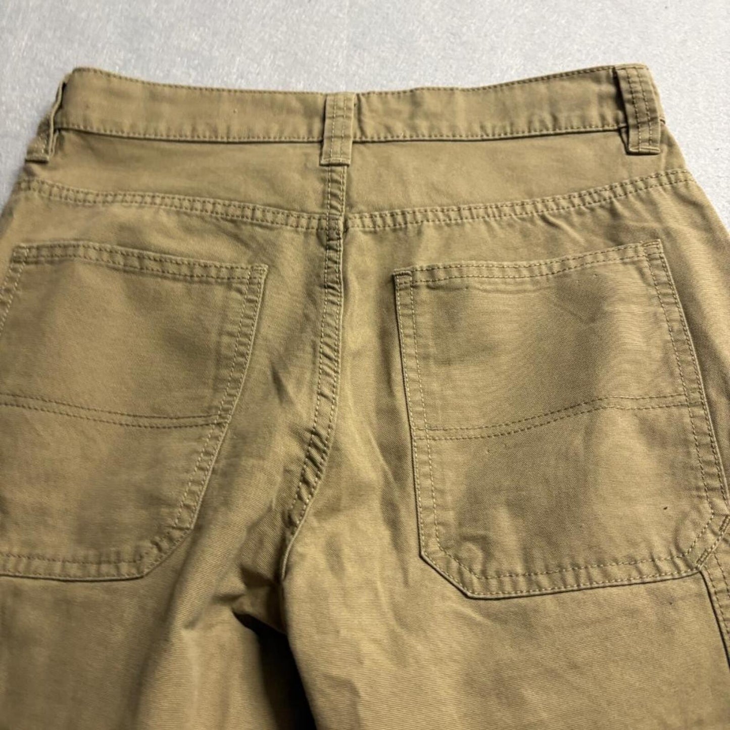 Blue Mountain Carpenter Pants Mens 30x32 Brown Cotton Canvas Workwear Utility