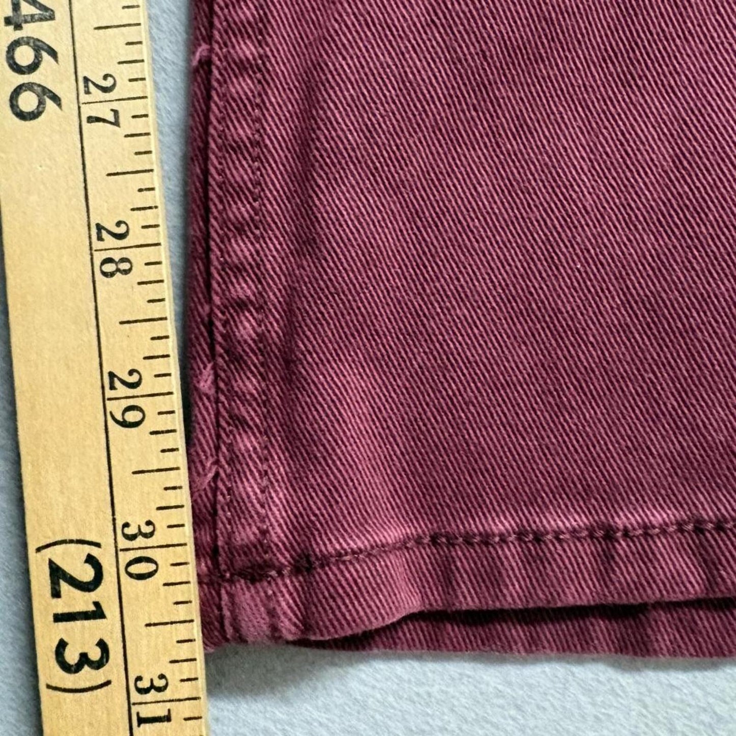 H&M Divided Women's Burgundy Flare Jeans Size 12 High Rise Stretch Maroon Denim