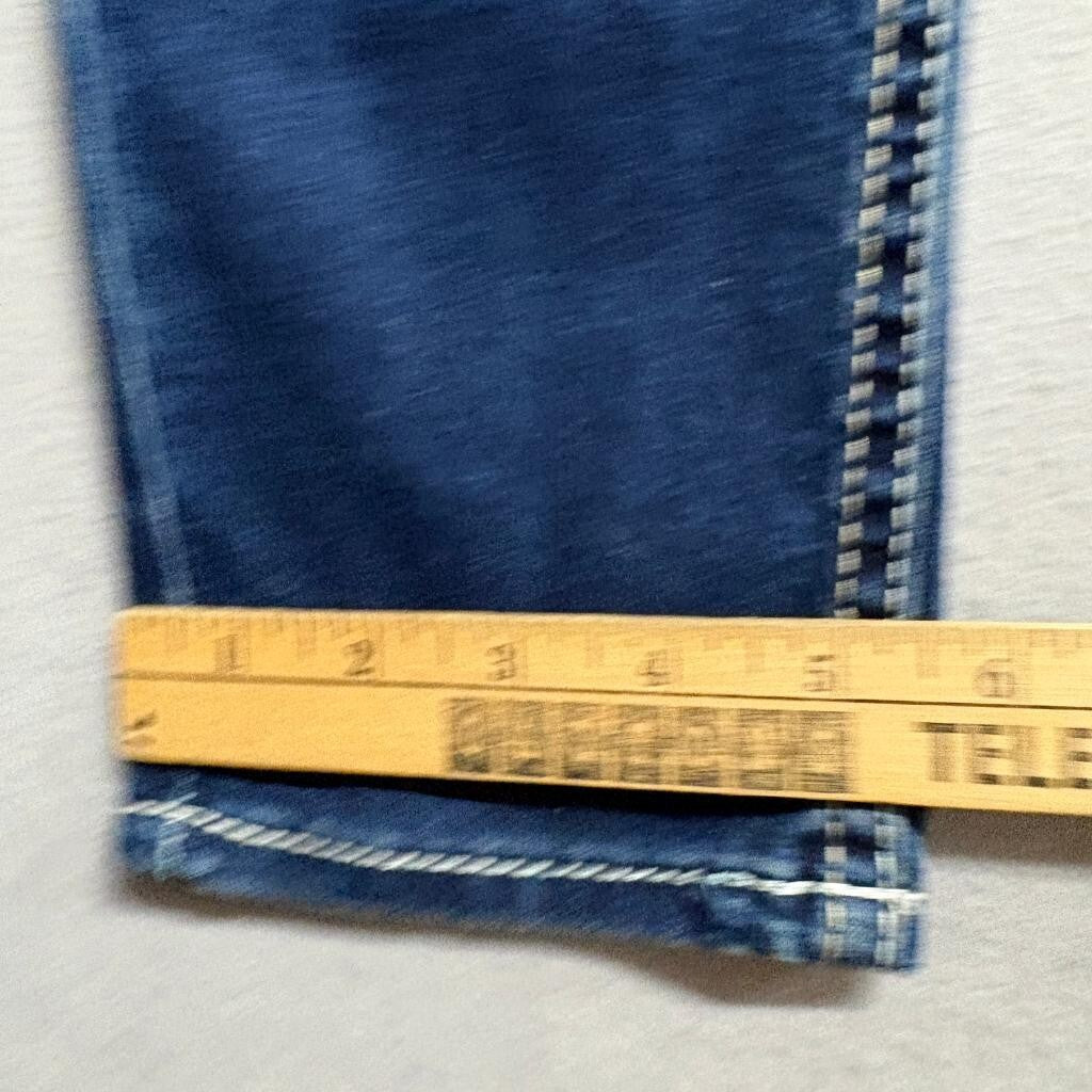 Myth of Jade Skinny Jeans Womens Size 10 Blue Denim Embroidered Pockets Stretch