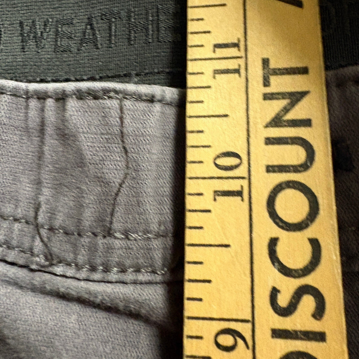 Weatherproof Mens Stretch Canvas Pants Size 40x32 Forged Iron Gray Utility Chino