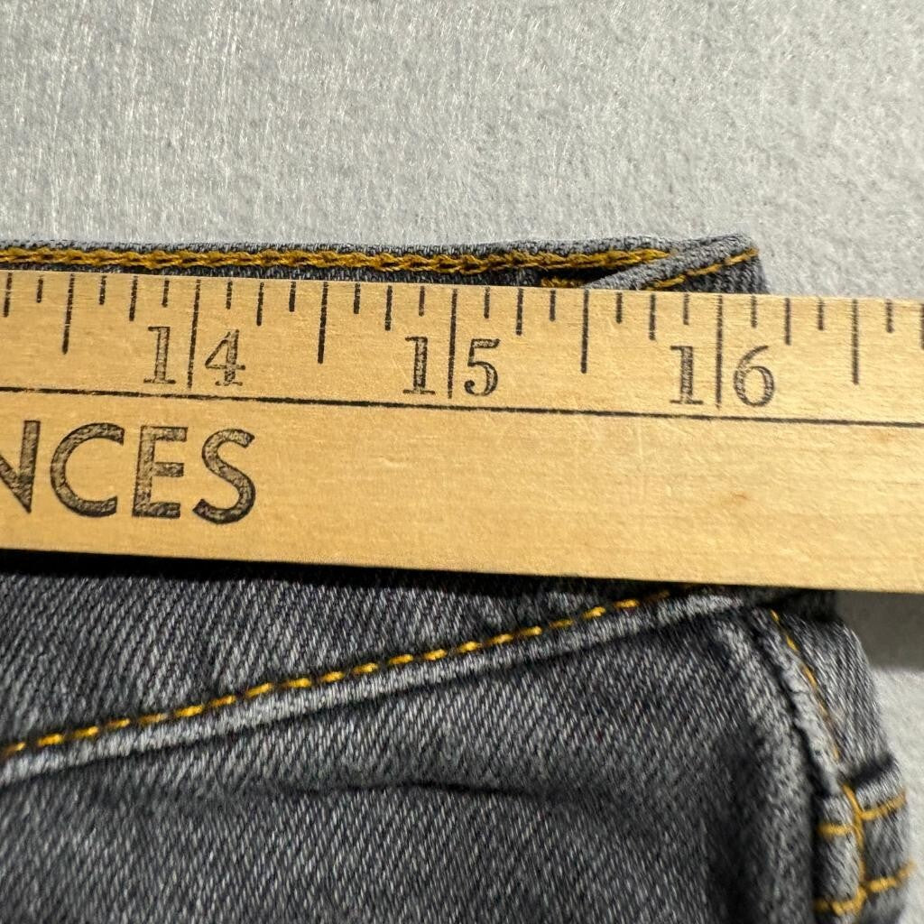 BDG Urban Outfitters Flare Jeans Womens 32 Gray Faded Denim Mid Rise Wide Leg