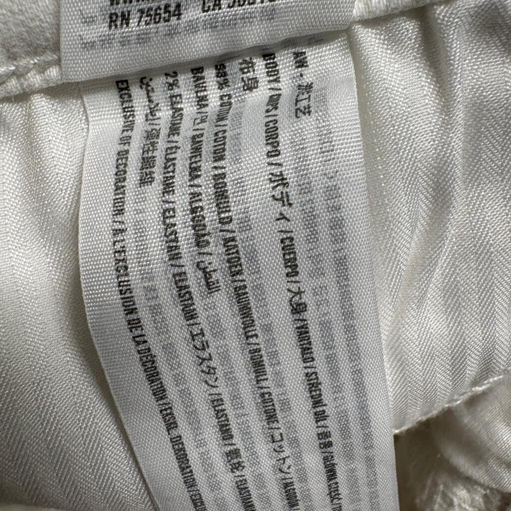 Hollister High Rise Super Skinny Jeans Womens 5L W27 L32 Off White Distressed