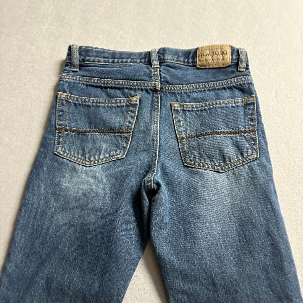 The Childrens Place Boys Straight Jeans Size 10 Blue Denim Adjustable Waist