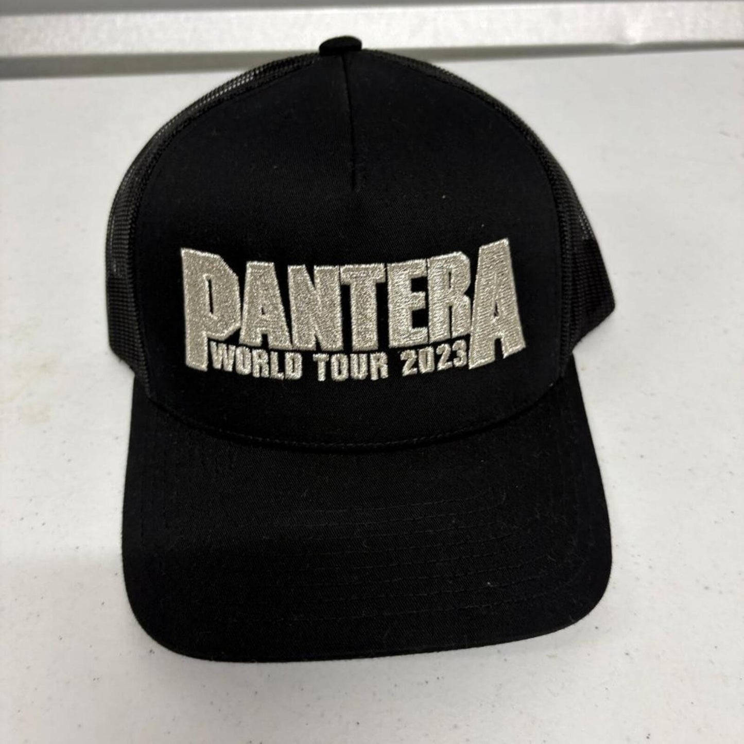 Pantera World Tour 2023 Trucker Hat Yupoong Classics Black Snapback Cap
