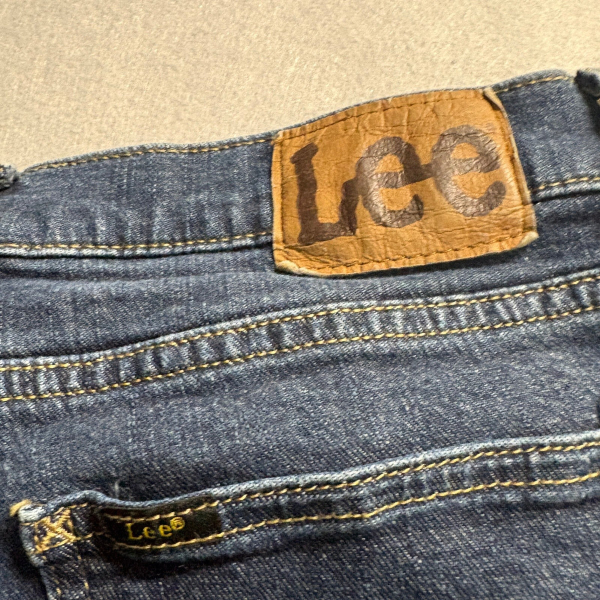 Lee Flare Leg Jeans Womens 12 Short Blue Denim Stretch Mid Rise High Rise