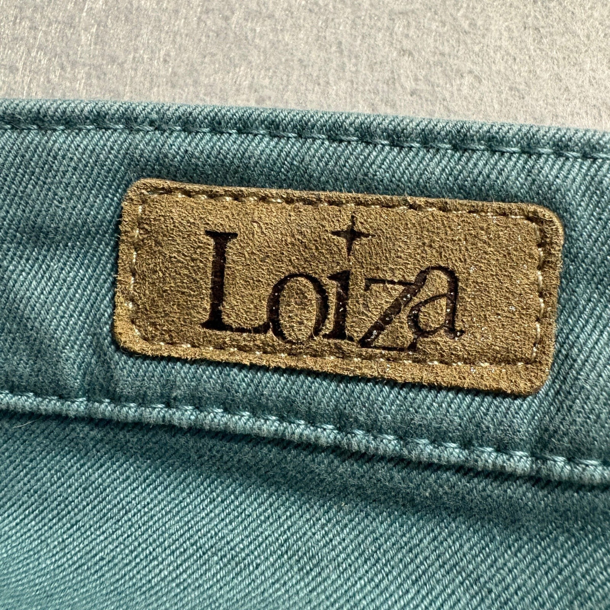 Loiza Patrizia Pepe Skinny Jeans Womens 26 Green Stretch Denim Ankle Zip