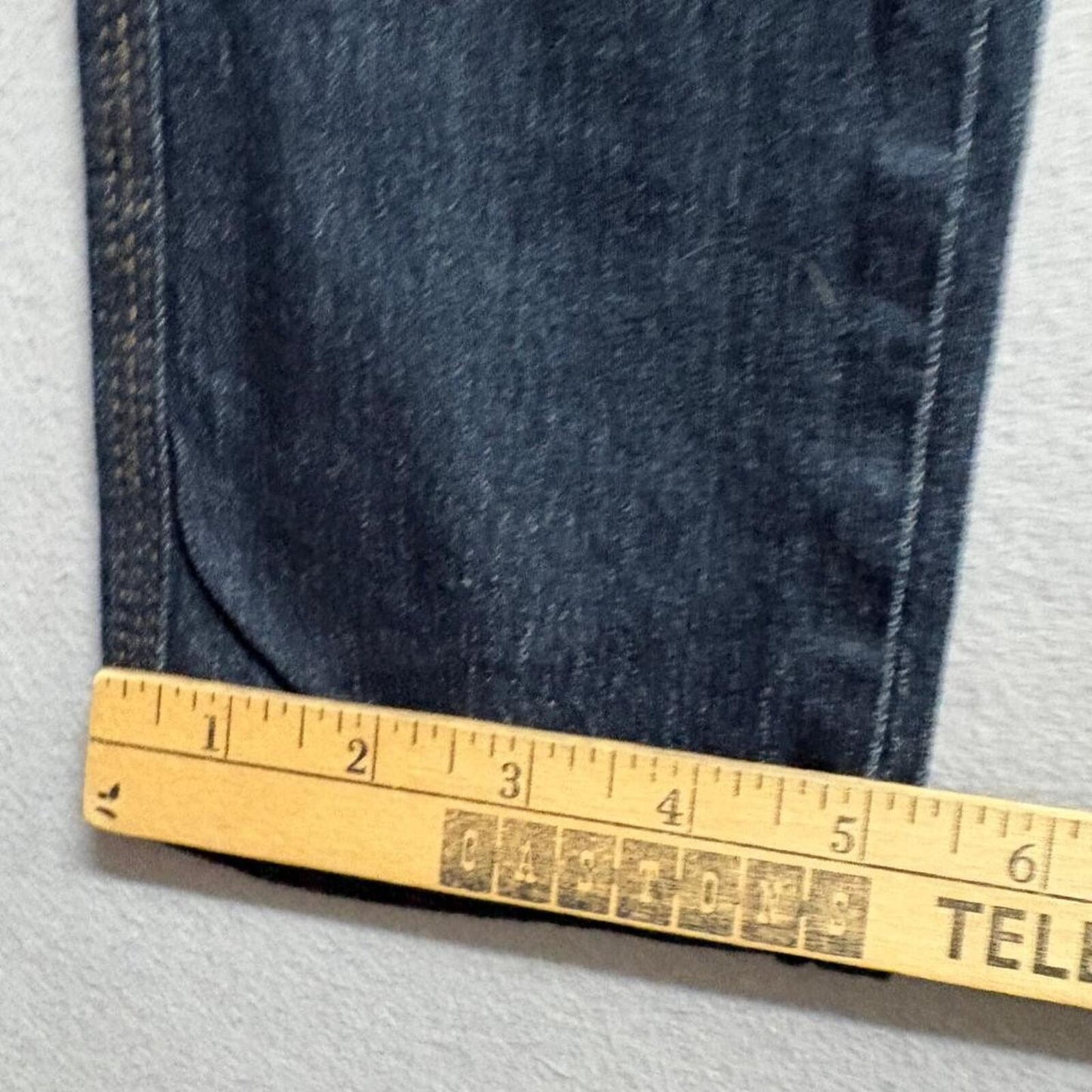 Diamante Womens High Rise Skinny Jeans Dark Wash Stretch Denim Size 30x31 Made