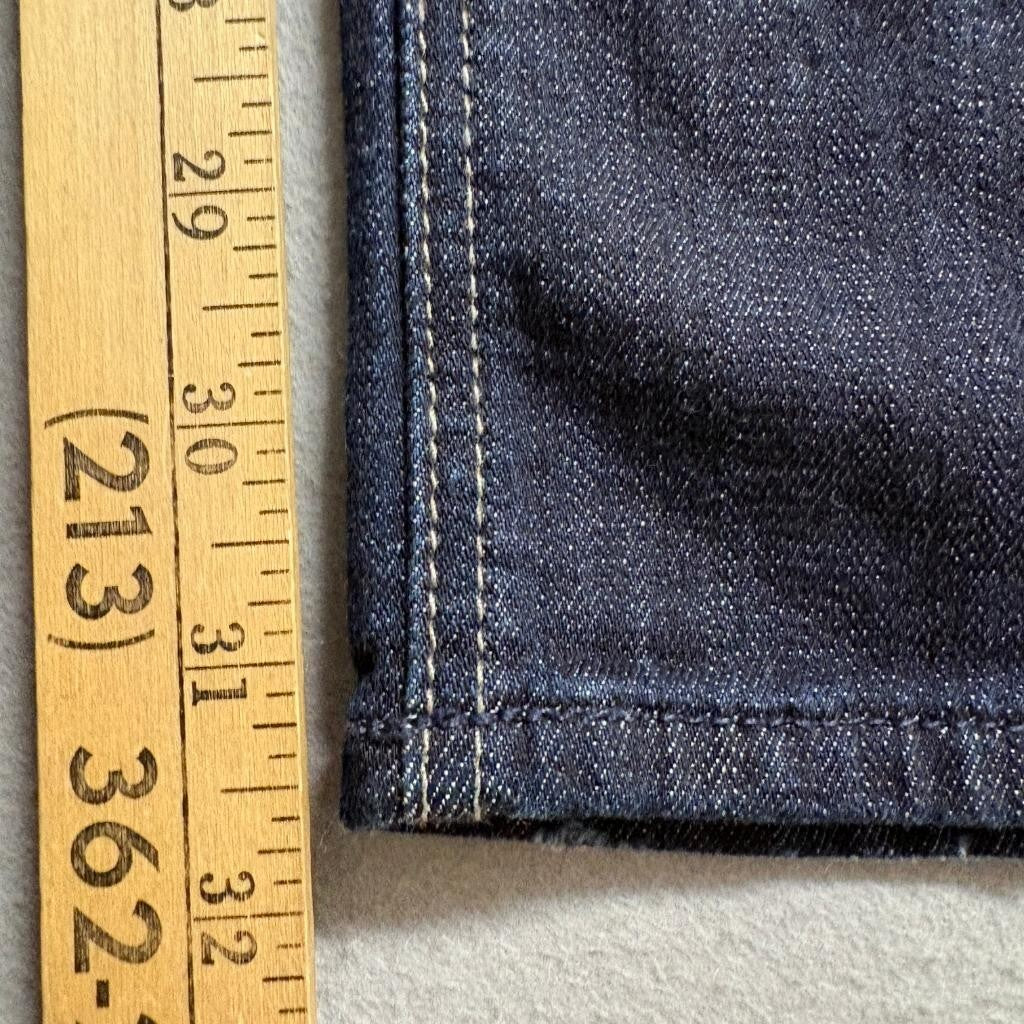 7 For All Mankind Slimmy Jeans Mens 32x31 Dark Wash Stretch Slim Straight Denim
