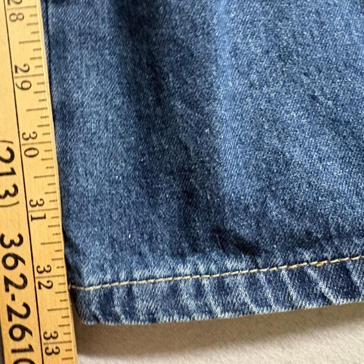 Tapata Cargo Jeans Womens Small 32 Inseam Blue Denim Elastic Waist Utility Pants