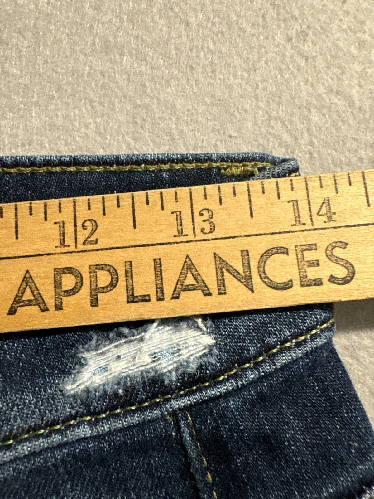 Joe's Jeans Womens 24 Kicker Cuffed Capri Crop Jeans Blue Medium Wash Distressed