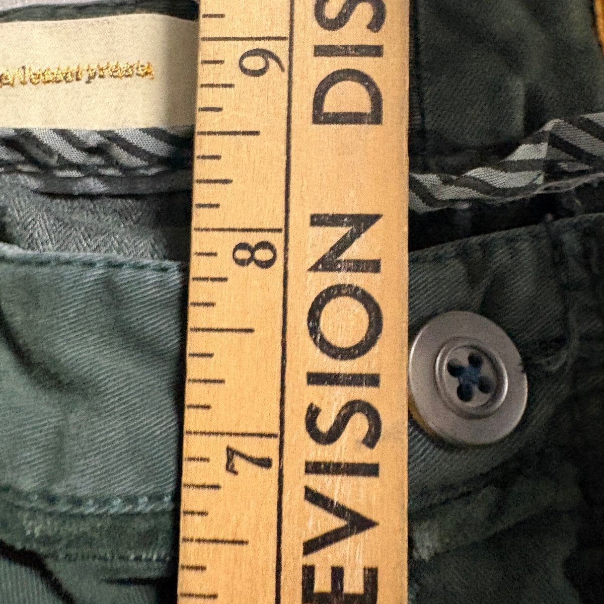Pilcro and the Letterpress Pants Womens 6P Green Utility Moto Skinny