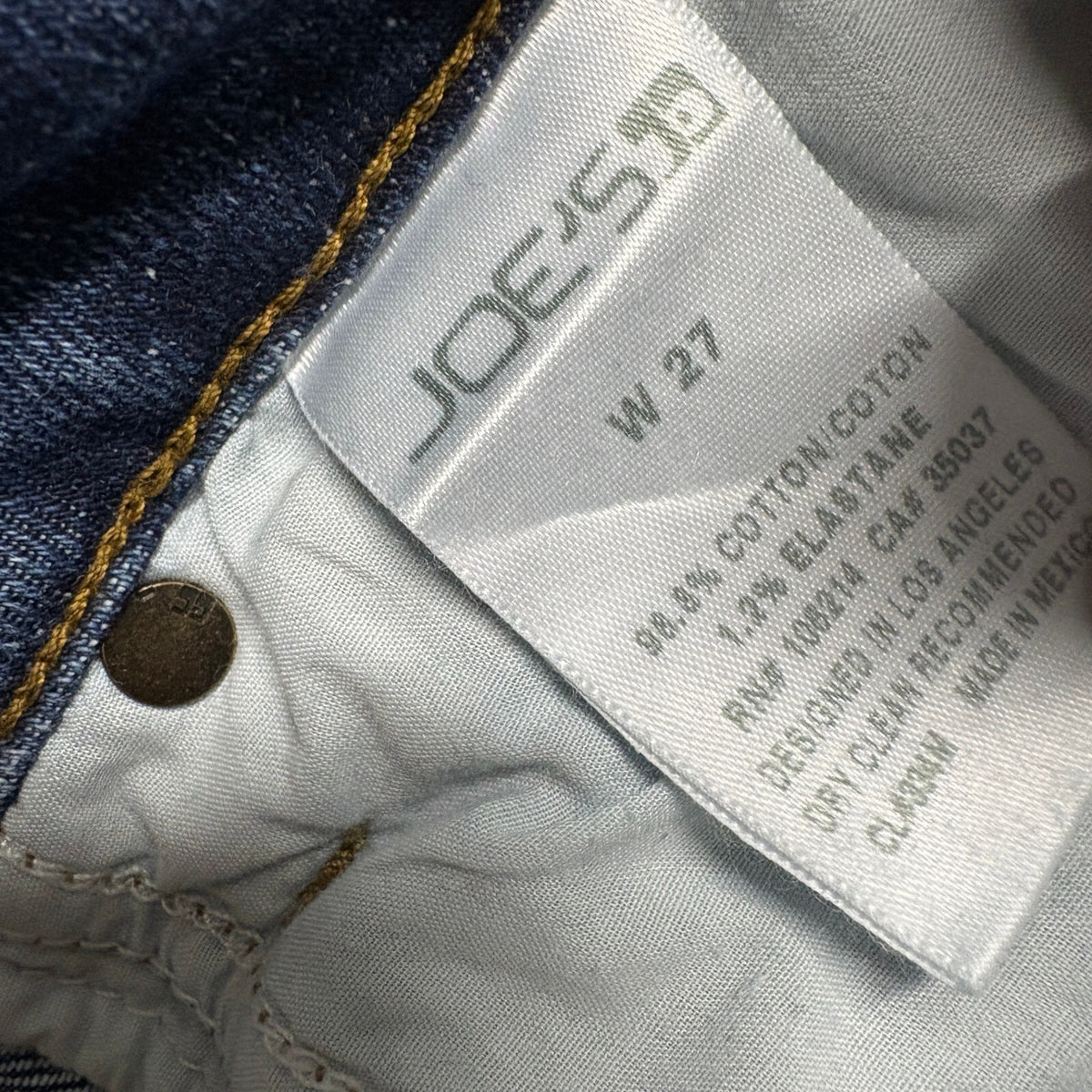 Joe's Jeans Vintage Reserve 1971 Womens Size 27 Blue Denim Slim Straight Jeans