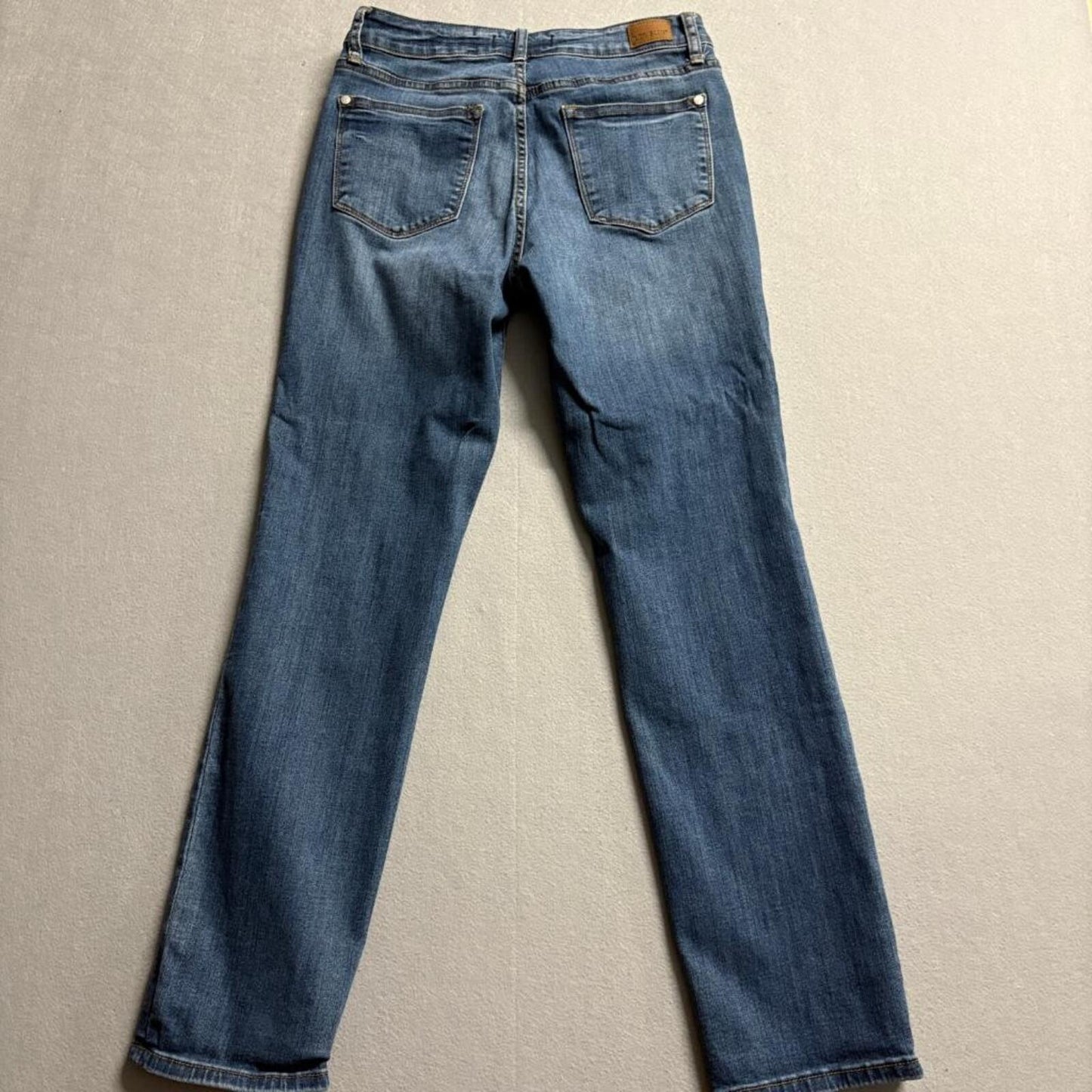 Judy Blue Straight Fit Jeans Womens 29 Blue Denim Stretch JB82356 DK Medium Wash