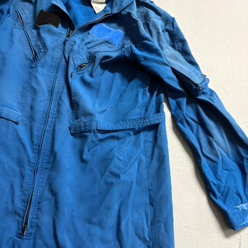 Gibson Barnes Flight Suit Blue Nomex IIIA Flame Resistant Coveralls Size 46
