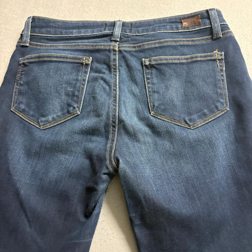 Paige Skyline Skinny Jeans Womens Size 29 Dark Wash Stretch Denim Blue