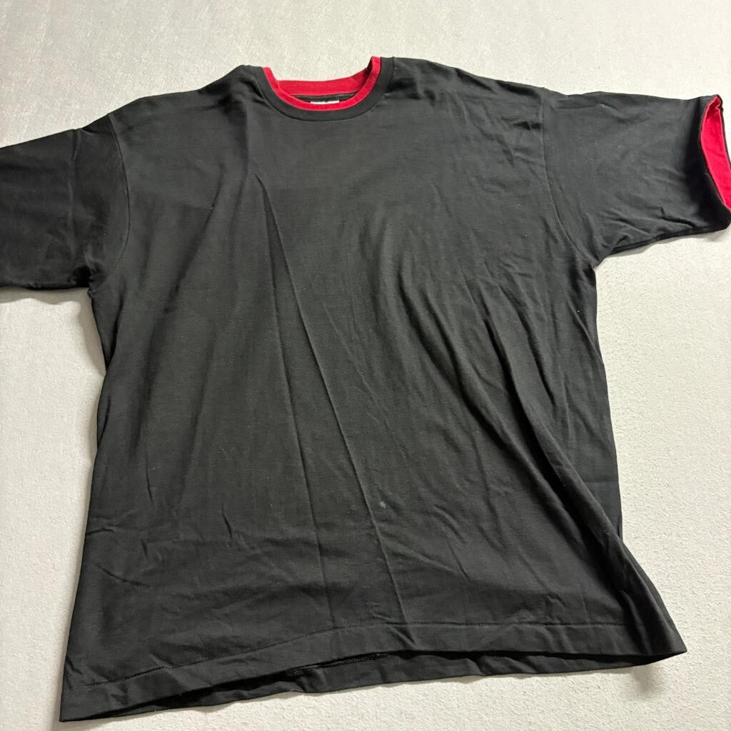 Vintage Pro Spirit T-Shirt Shorts Set Mens XL Black Red Single Stitch USA Made