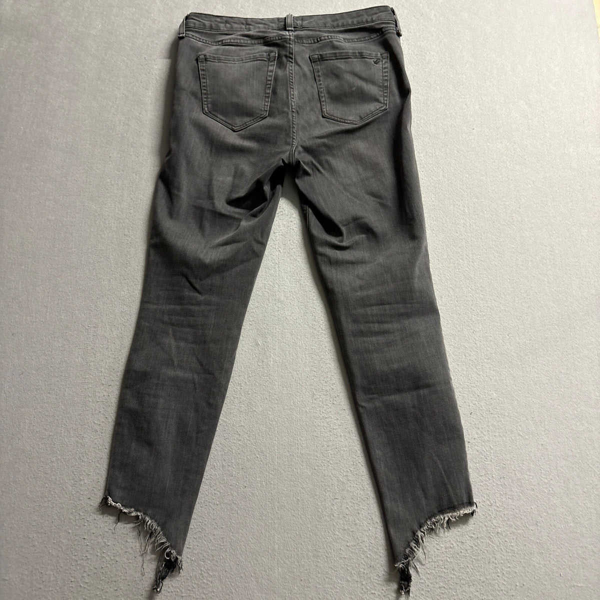William Rast Womens Perfect Skinny Jeans Size 30 Gray High Low Asymmetric Hem