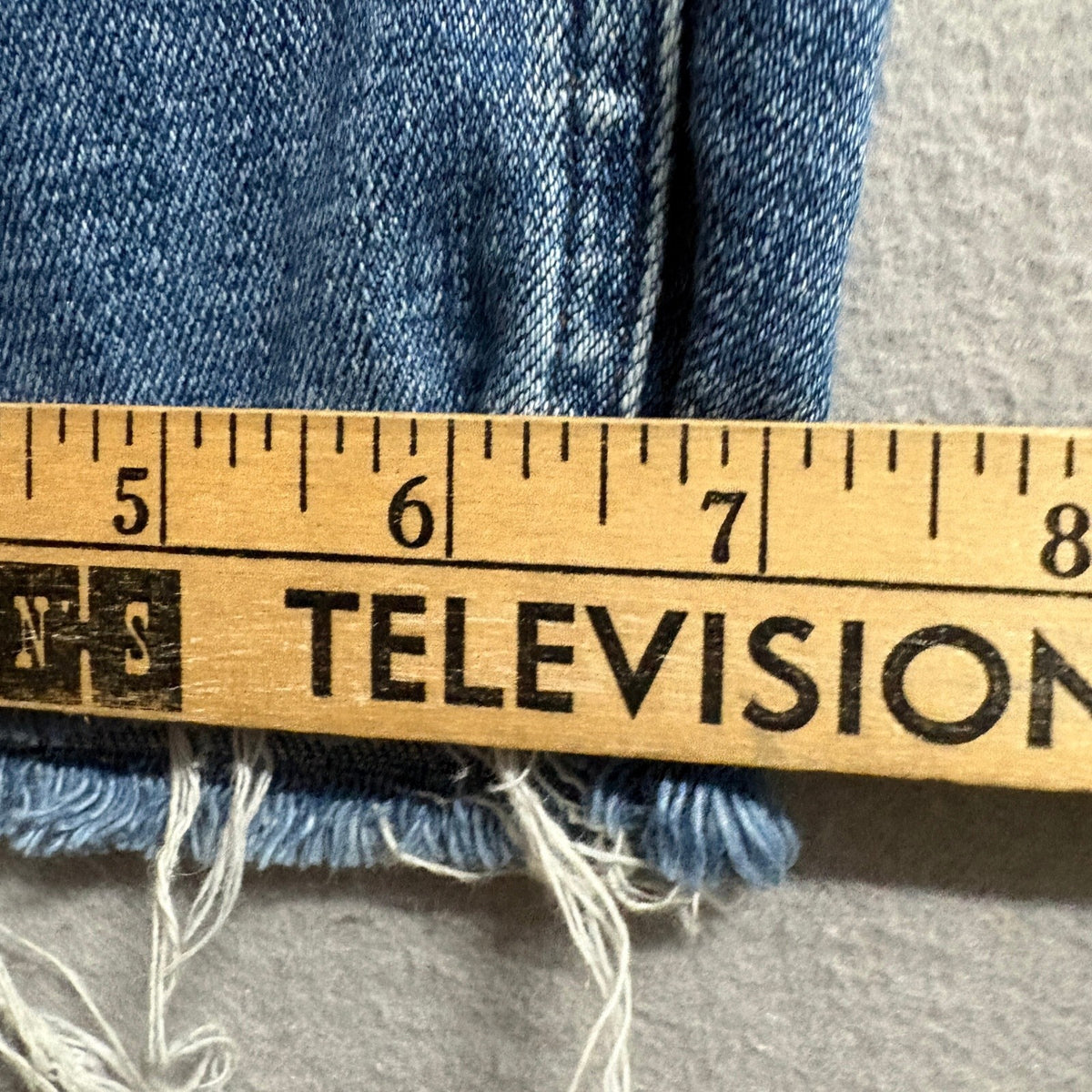 Kenneth Cole New York Jeans Womens 10 Blue Denim High Rise Exposed Button Fly