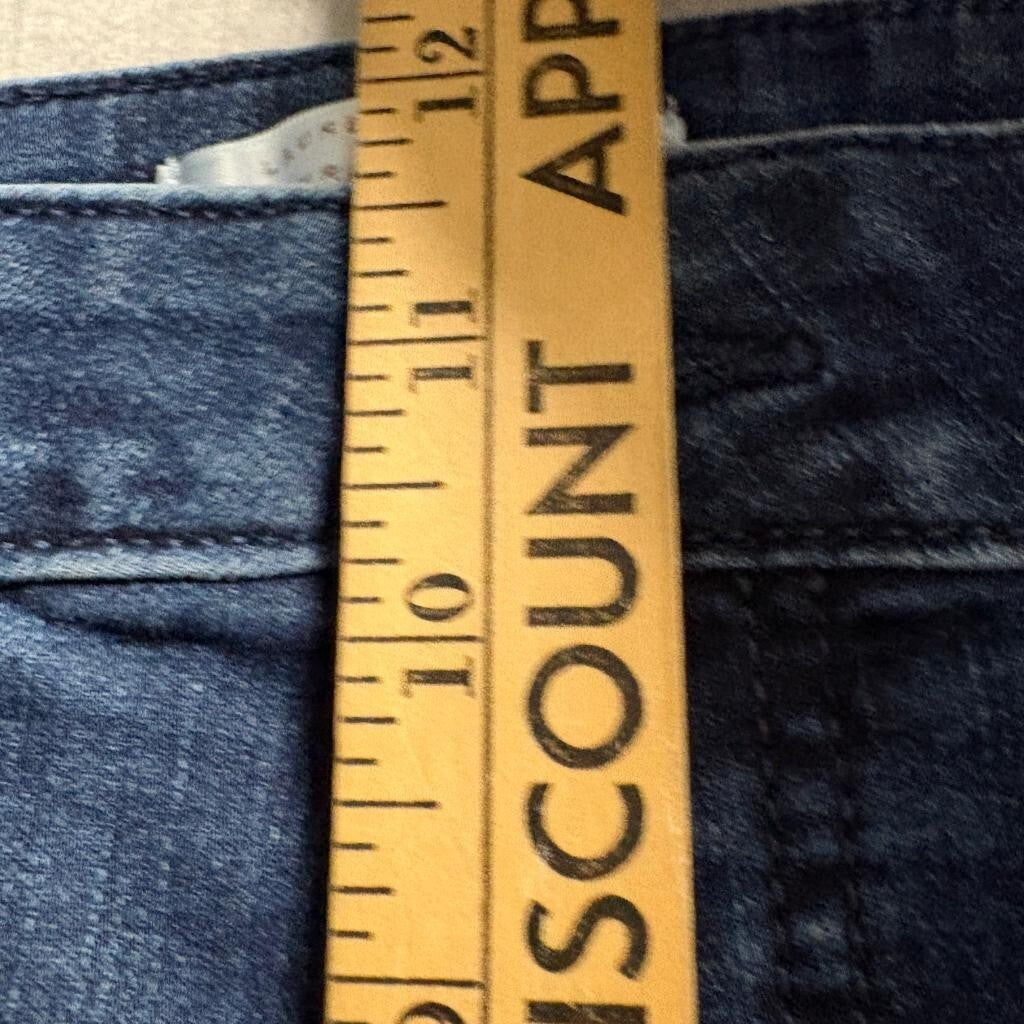 LC Lauren Conrad Flare Jeans Womens Size 12 Blue Denim Stretch High Rise