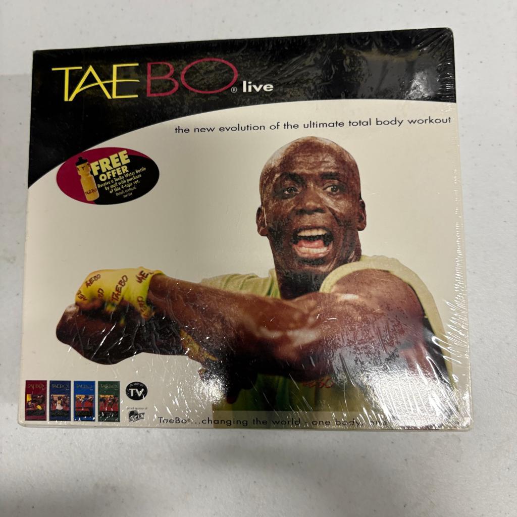 Billy Blanks Tae Bo Live 4 Tape VHS Box Set Brand New Sealed Workout Fitness