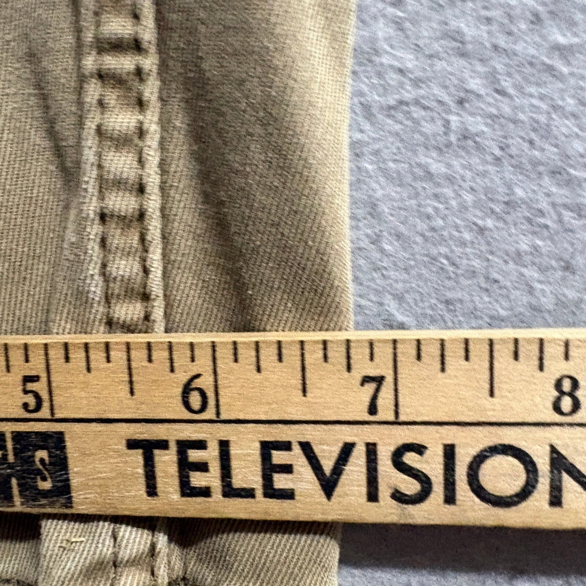 Woolrich Women's Khaki Stretch Pants Size 34/32 Brown Cotton Blend Straight Leg
