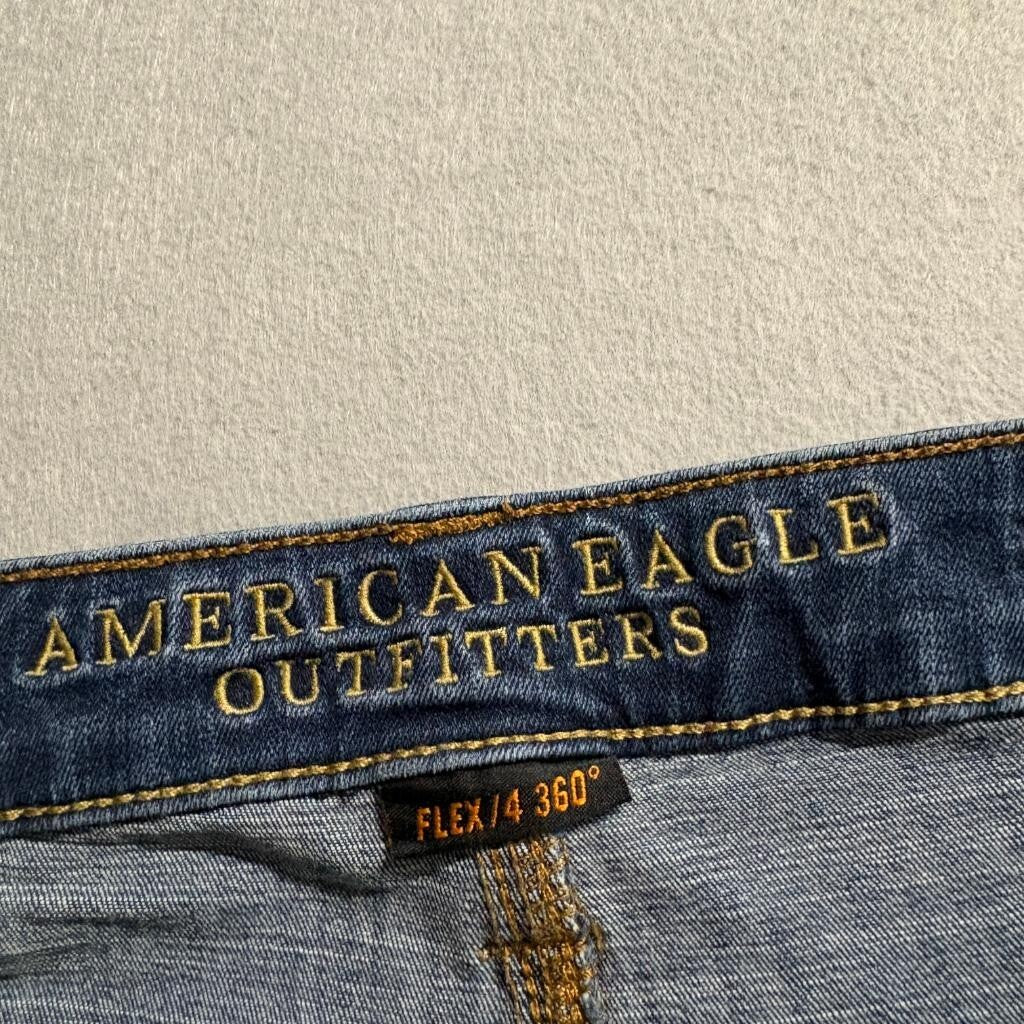 American Eagle Skinny Jeans Womens 28x28 Blue Flex 4 360 Stretch Denim