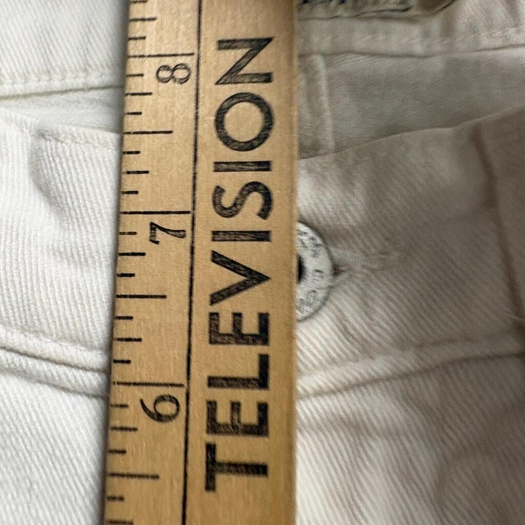 Lucky Brand Sienna Slim Boyfriend Jeans Womens 2 26 White Distressed Ripped