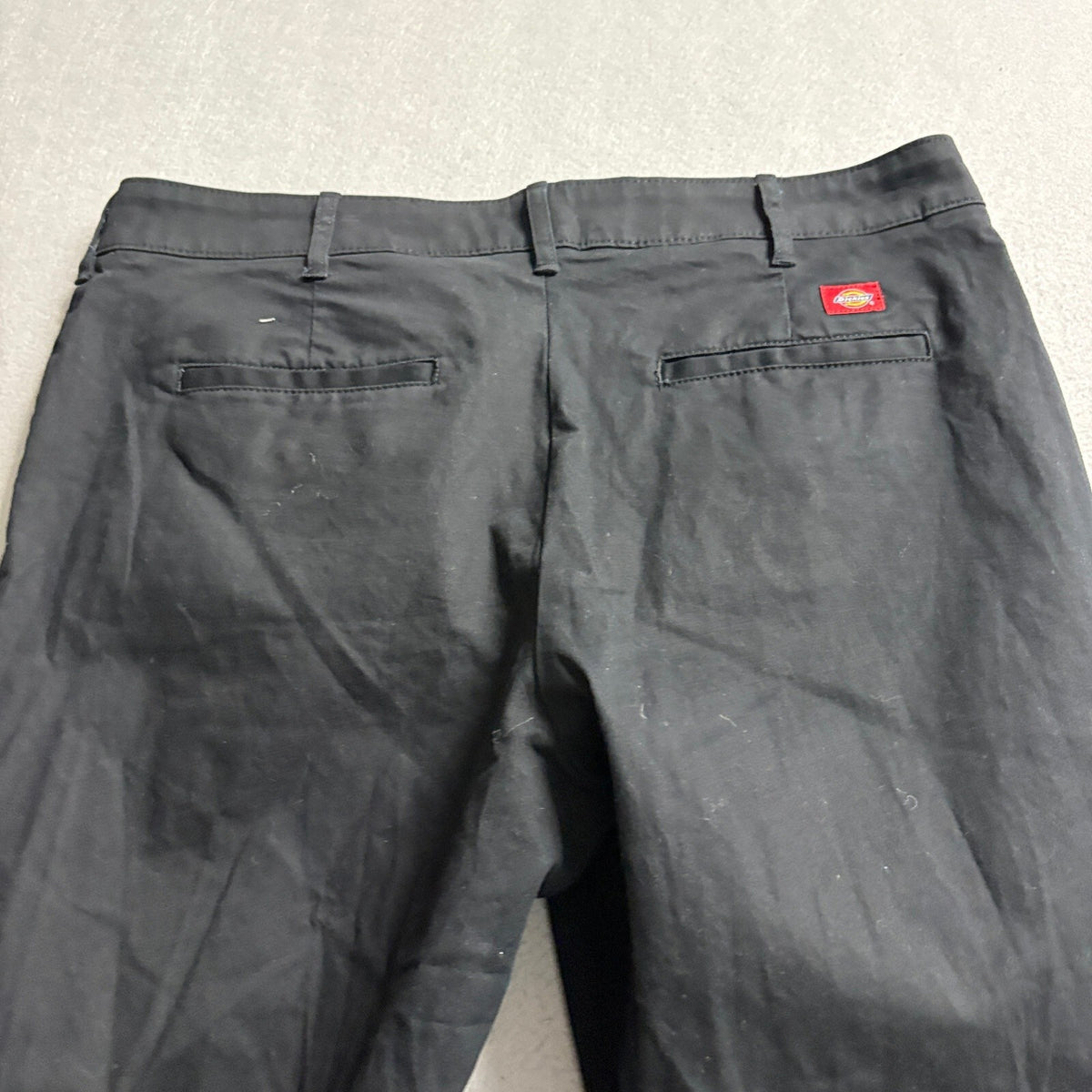 Dickies Crafted for Women Slim Fit Pants Size 14 Black Cotton Blend Workwear