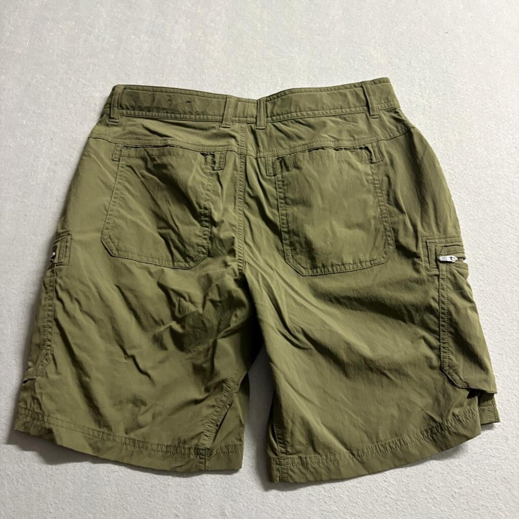 REI Co-op Sahara Cargo Shorts Womens Size 8 Green Nylon Spandex Hiking Outdoor